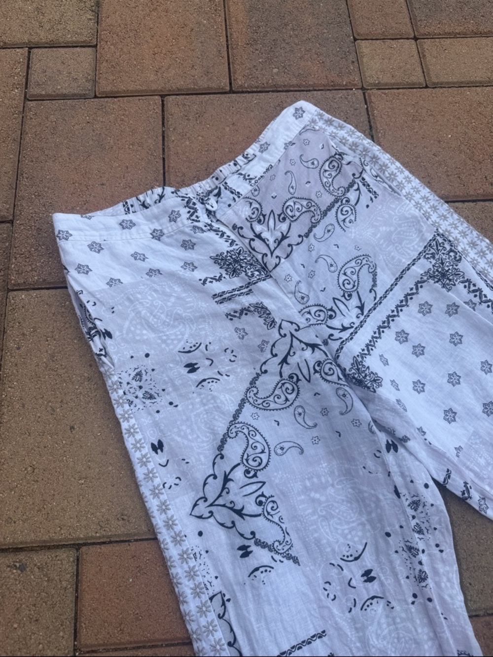 Johnny Was Biya 3J Workshop Ashton Bandana Effortless Linen - Picture 3 of 7